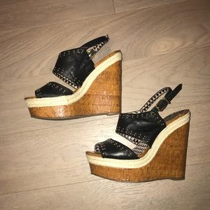 Jessica Simpson Black Wedge